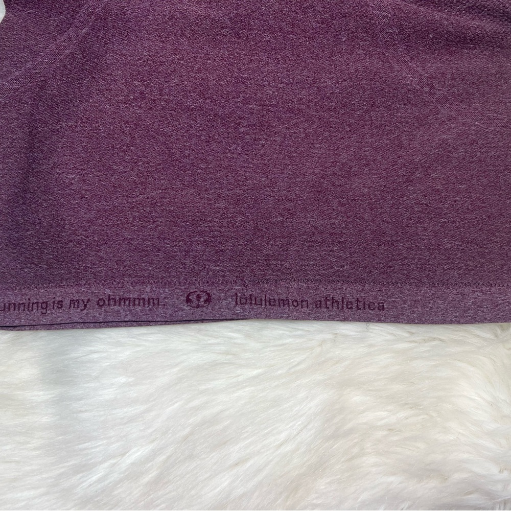 Lululemon 🍋Light Purple Half Zip Pullover size 6 - Picture 11 of 12
